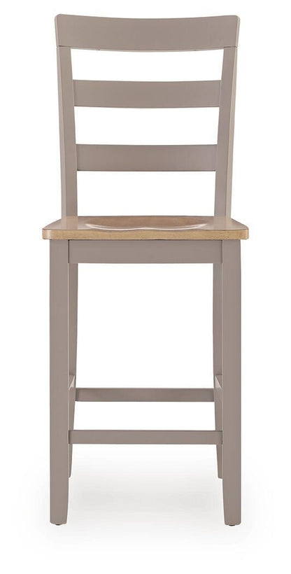 Harperfeld - Barstool (Set of 2) - Natural / Gray Stool Sets by Signature Design by Ashley® - Walls Furniture & Mattress
