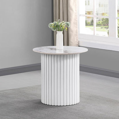 Rowena - Round Sintered Stone Table End Tables by Coaster Fine Furniture - Walls Furniture & Mattress
