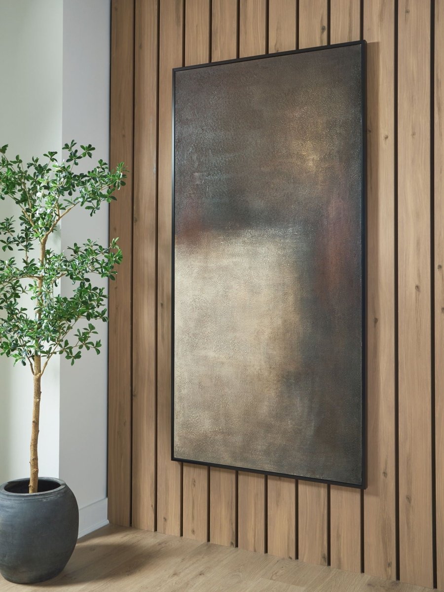 Wernmen - Wall Art - Brown / Rust / Cream Canvas Art by Signature Design by Ashley® - Walls Furniture & Mattress