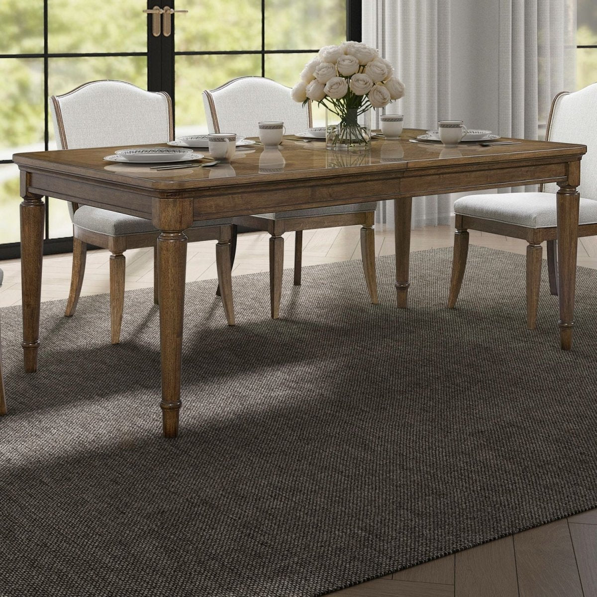 Harrison Heights - Rectangular Leg Table - Sienna Dining Tables with Extensions by Liberty Furniture - Walls Furniture & Mattress