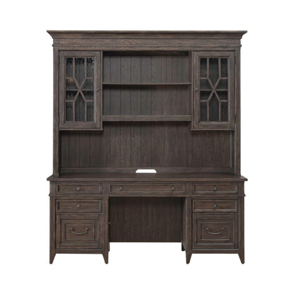 Paradise Valley - Credenza & Hutch - Saddle Brown Credenzas & Hutches by Liberty Furniture - Walls Furniture & Mattress