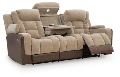 Mixed Motion - Power Reclining Sofa With Adjustable Headrest Reclining Sofas by Signature Design by Ashley® - Walls Furniture & Mattress