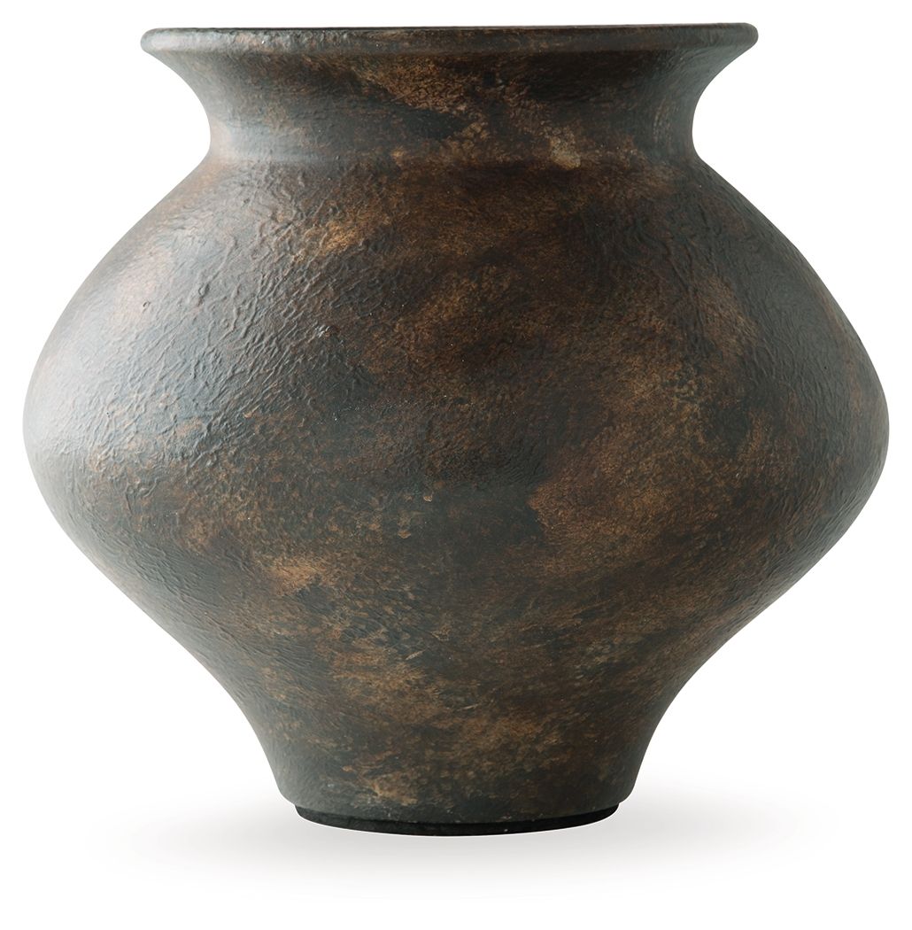 Laddlow - Vase - Antique Brown Vases & Jars by Signature Design by Ashley® - Walls Furniture & Mattress