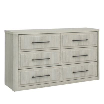 Modern Play - 6 Drawer Dresser - White Dressers by Liberty Furniture - Walls Furniture & Mattress