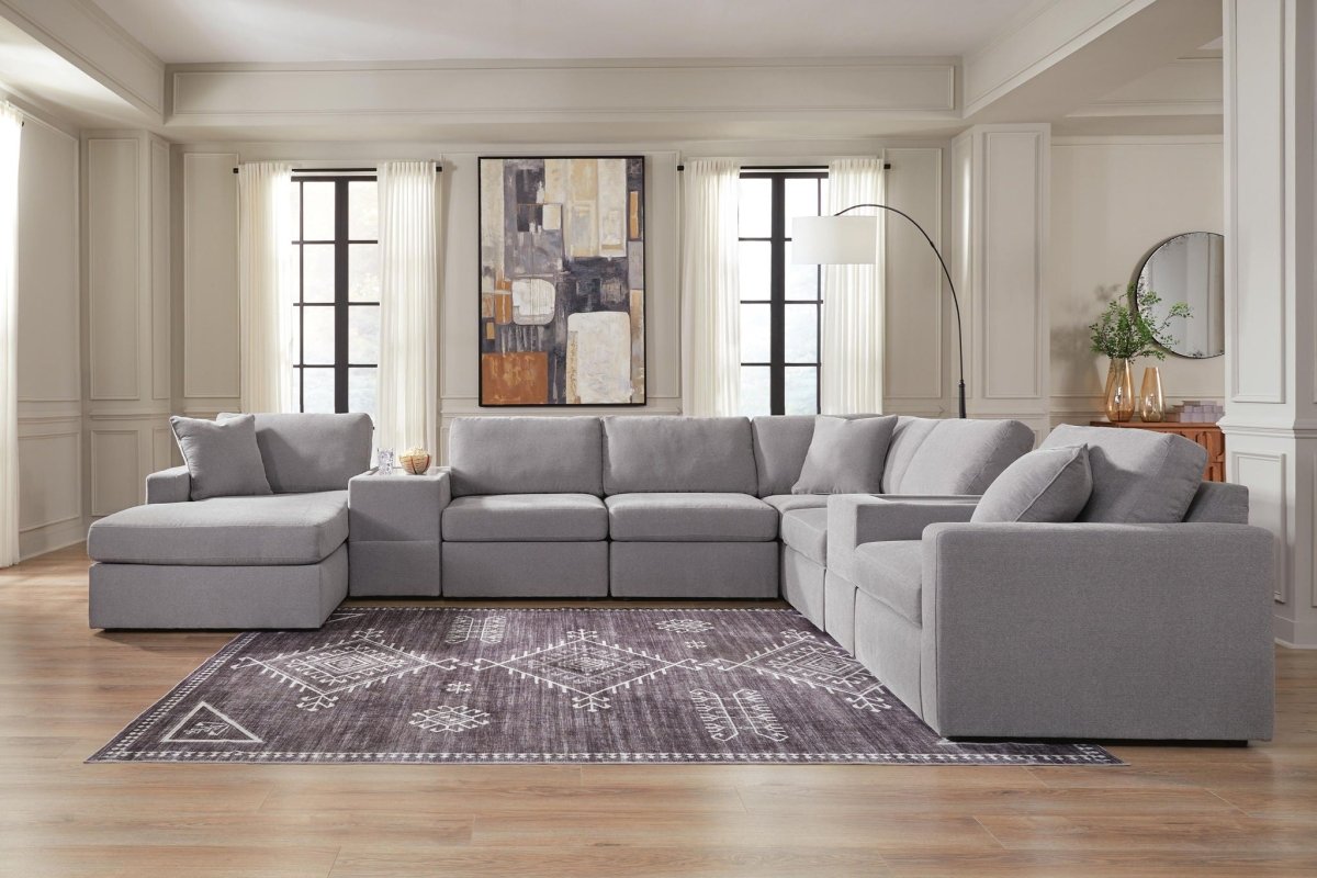 Modmax - Sectional - Granite Stationary Sectionals by Signature Design by Ashley® - Walls Furniture & Mattress