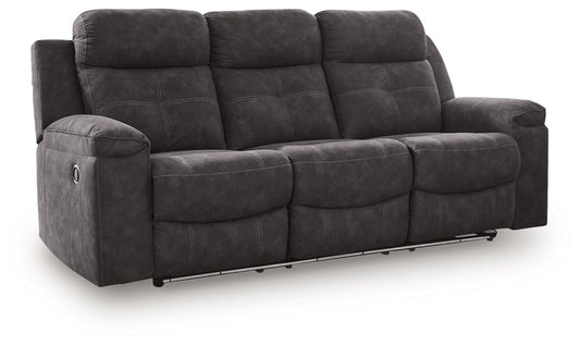 Brysonview - Reclining Sofa - Charcoal Reclining Sofas by Benchcraft® - Walls Furniture & Mattress