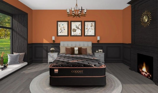 Copper Hybrid Medium Quilted Twin Mattress Hybrid Mattresses by Spring Air - Walls Furniture & Mattress