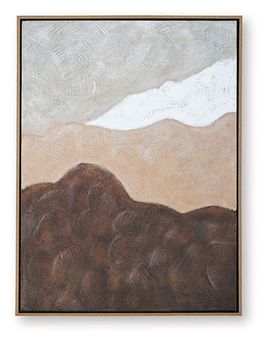 Fanthorne - Tan / Brown / White - Wall Art Canvas Art by Signature Design by Ashley® - Walls Furniture & Mattress