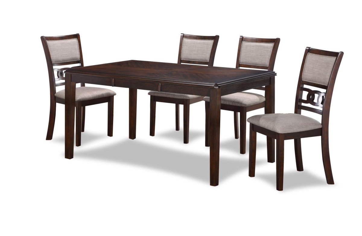 Gia - Dining Table Set 6 Piece Dining Room Sets by New Classic - Walls Furniture & Mattress