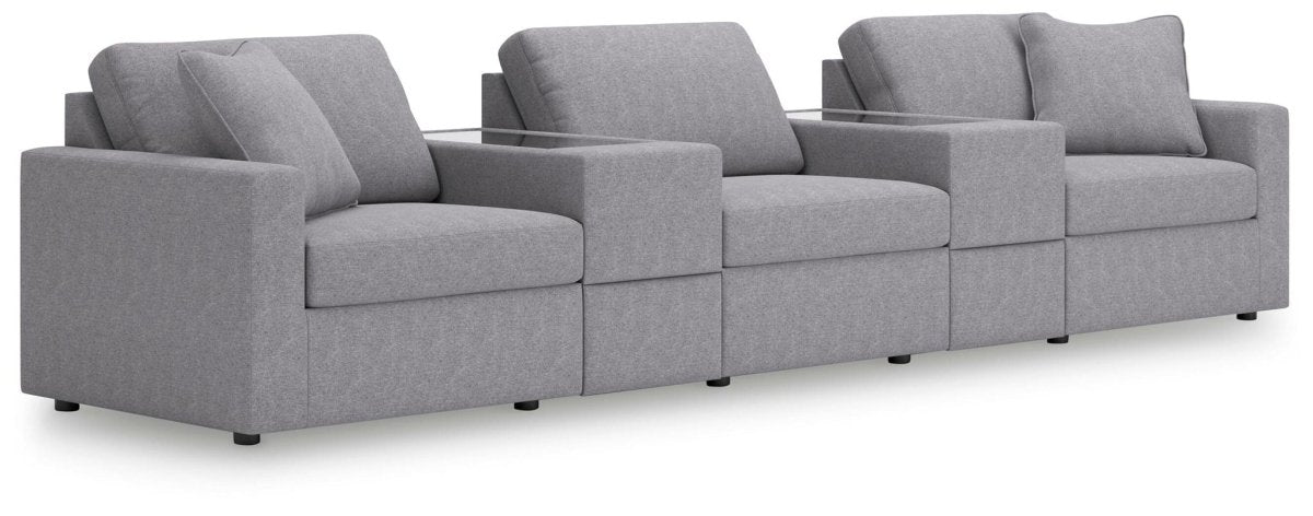 Modmax - Sectional - Granite Stationary Sectionals by Signature Design by Ashley® - Walls Furniture & Mattress