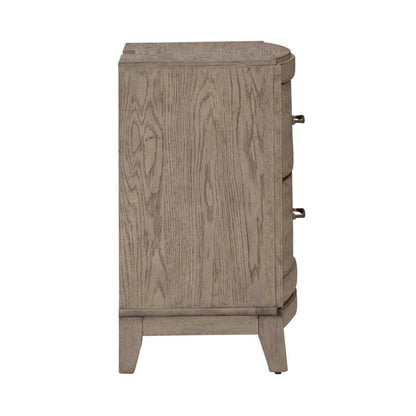 Avalon - Nightstand With Charging Station - Burnished Beige Nightstands w/ Charging Stations by Liberty Furniture - Walls Furniture & Mattress