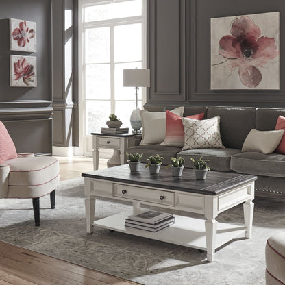 Allyson Park - 3 Piece Table Set - White Table Sets by Liberty Furniture - Walls Furniture & Mattress