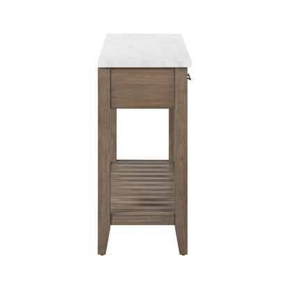 Edison - Server With Faux Marble Top - Brownstone Servers by Liberty Furniture - Walls Furniture & Mattress