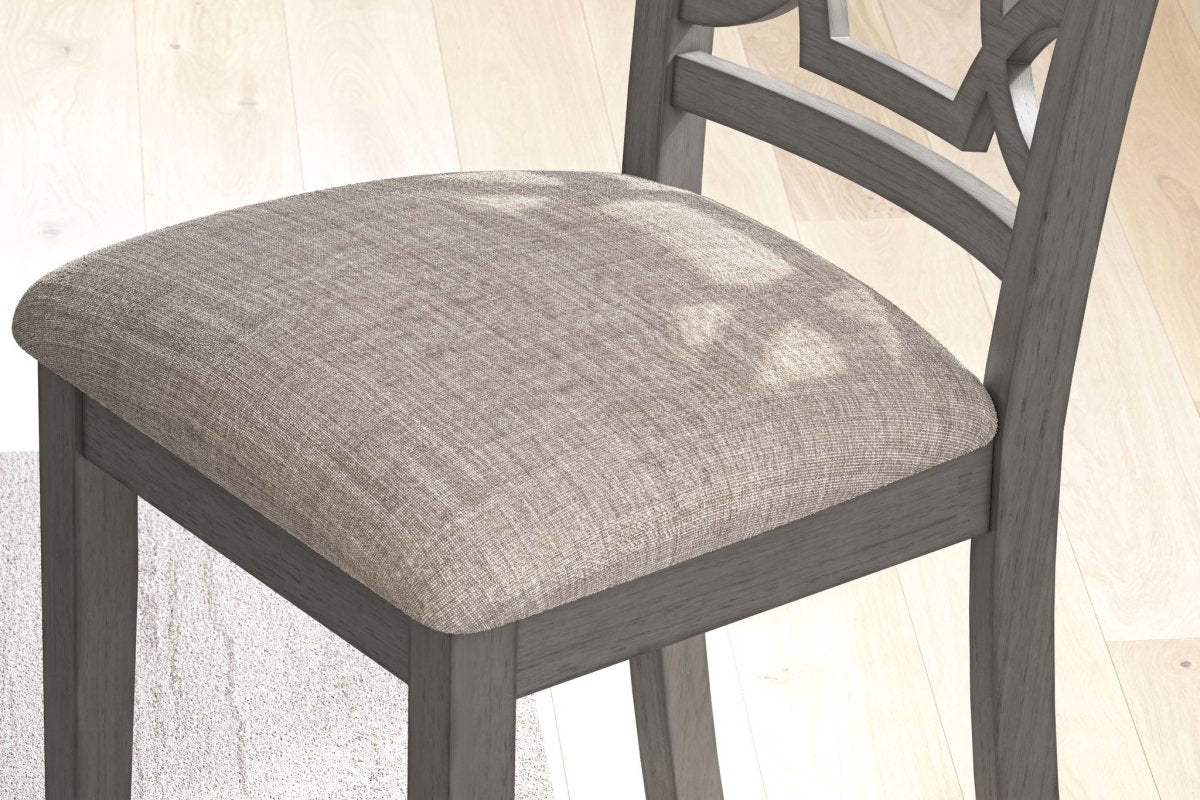 Wrenning - Dining Room Table Set (Set of 6) - Gray 6 Piece Dining Room Sets by Signature Design by Ashley® - Walls Furniture & Mattress