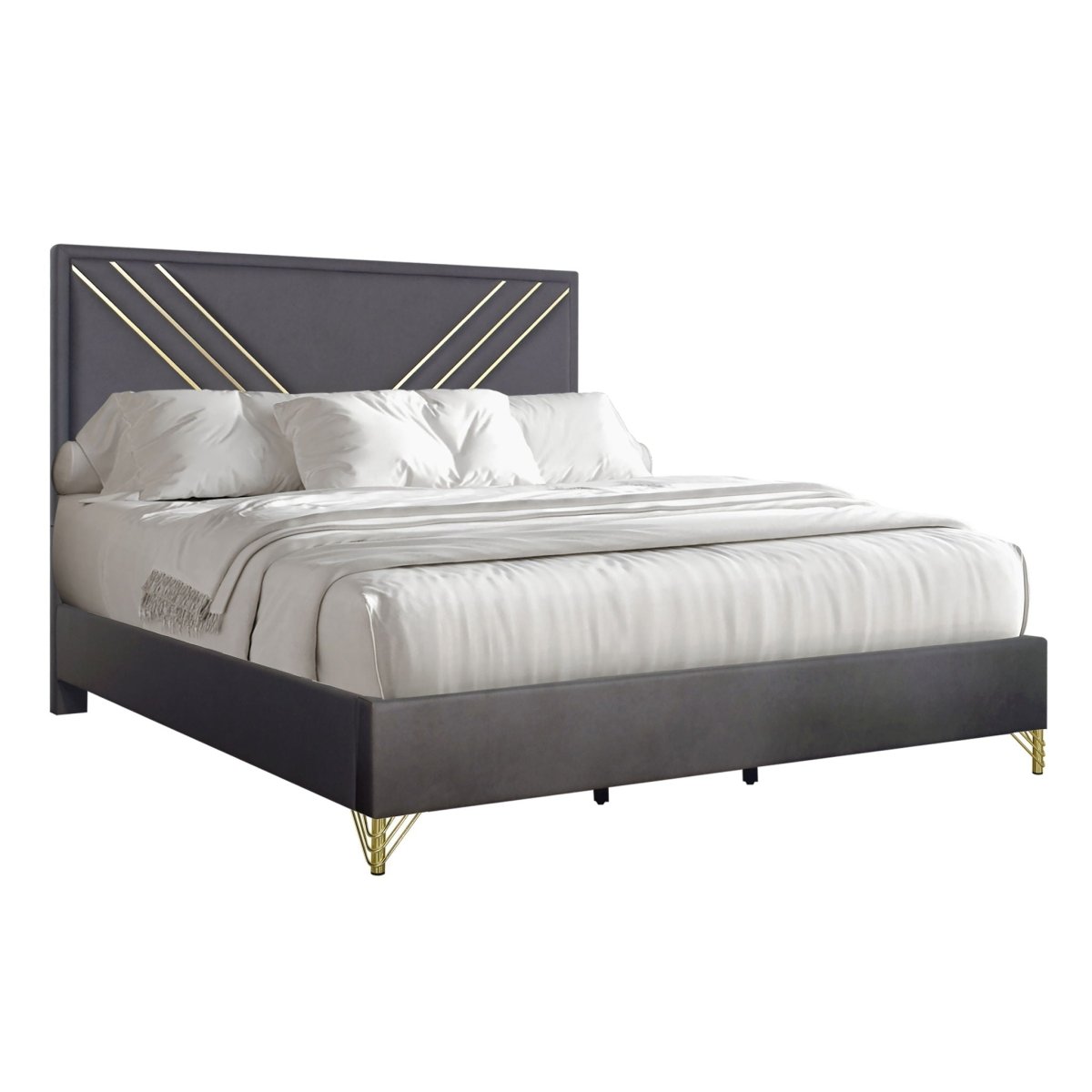 Symmetry - Bed Upholstered Beds by New Classic - Walls Furniture & Mattress