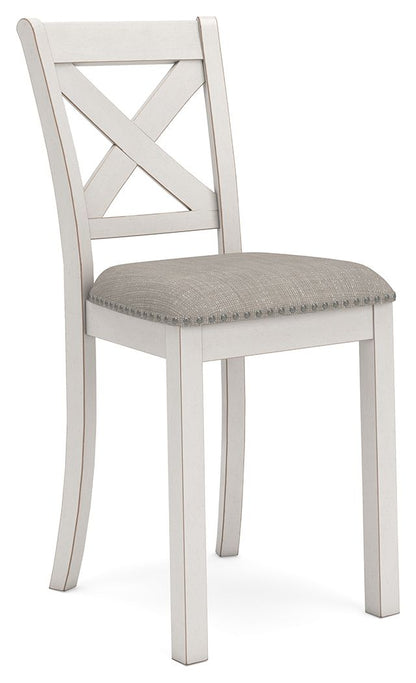 Robbinsdale - Upholstered Barstool (Set of 2) - Antique White Stool Sets by Signature Design by Ashley® - Walls Furniture & Mattress