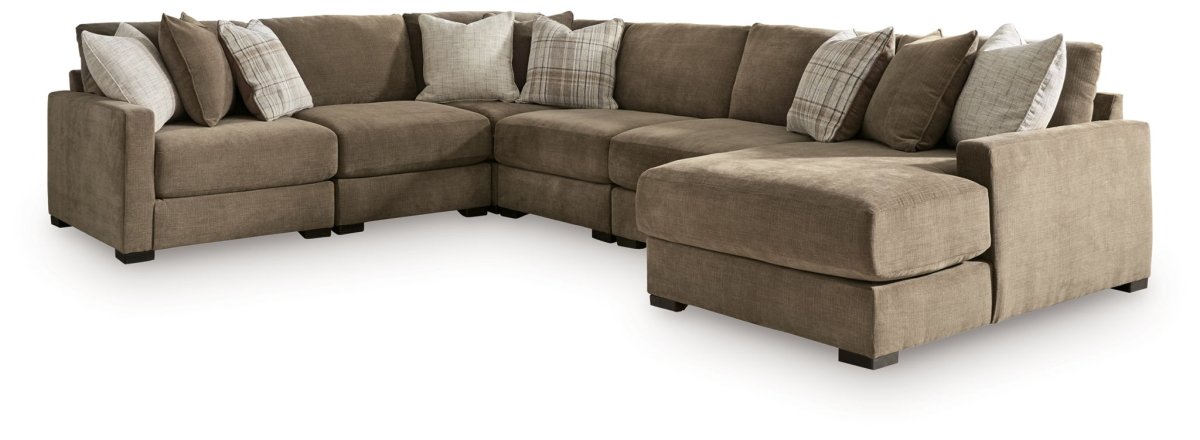 Camellia - Court - Sectional Stationary Sectionals by Benchcraft® - Walls Furniture & Mattress