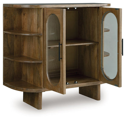 Niall - Light Brown - Accent Cabinet Accent Cabinets by Signature Design by Ashley® - Walls Furniture & Mattress