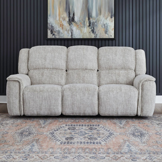 Clayton - Sofa P3 & ZG - Galactic Parchment Reclining Sofas by Liberty Furniture - Walls Furniture & Mattress