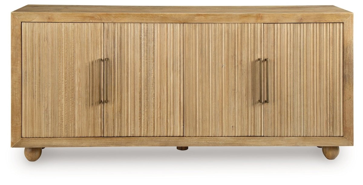Niam - Light Antique Beige - Accent Cabinet Accent Cabinets by Signature Design by Ashley® - Walls Furniture & Mattress