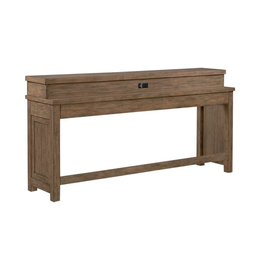 Pinebrook Ridge - Console Bar Table - Light Brown Console Tables by Liberty Furniture - Walls Furniture & Mattress