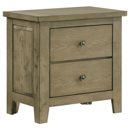 Hazlewood - 2 - Drawer Nightstand Bedside Table - Vineyard Oak Accent Nightstands by Coaster Fine Furniture - Walls Furniture & Mattress