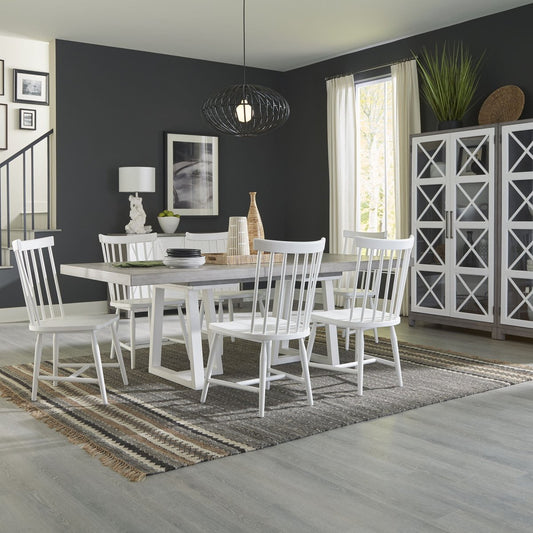 Palmetto Heights - Optional Double Pedestal Table Set 5 Piece Dining Room Sets by Liberty Furniture - Walls Furniture & Mattress