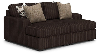 Midnight - Madness - Sectional Stationary Sectionals by Signature Design by Ashley® - Walls Furniture & Mattress