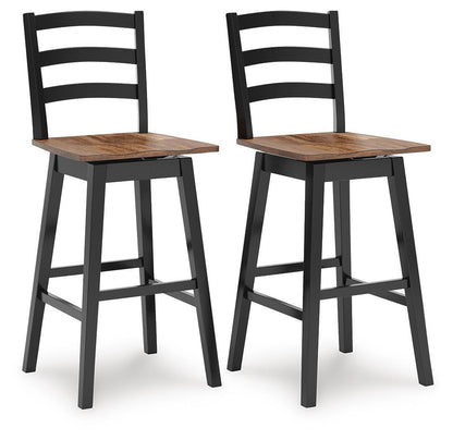 Wildenauer - Swivel Stool (Set of 2) Stool Sets by Signature Design by Ashley® - Walls Furniture & Mattress