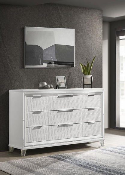 Marmore - 9 - Drawer Dresser Dressers by Coaster Fine Furniture - Walls Furniture & Mattress