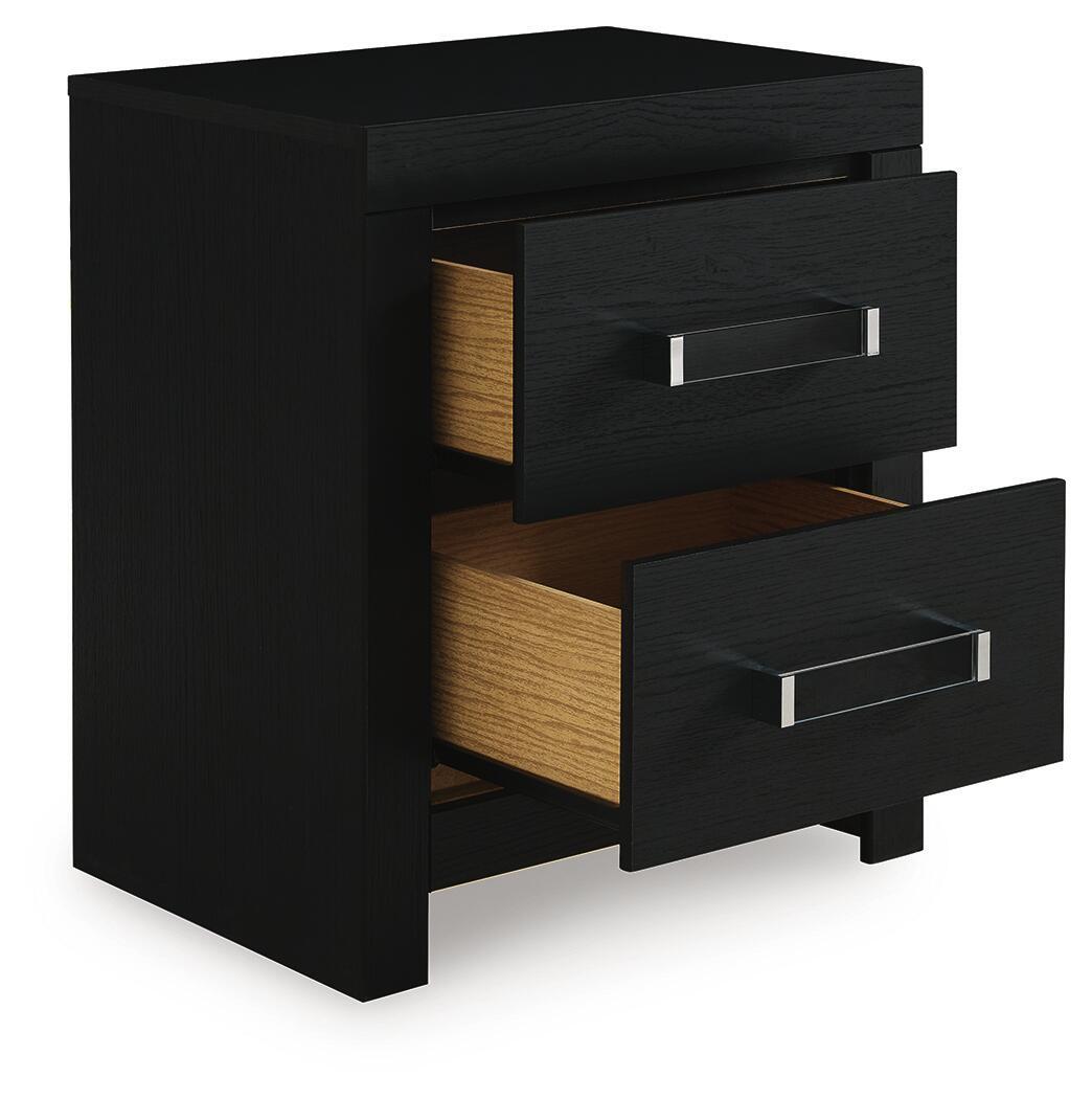 Maeling - Two Drawer Night Stand Accent Nightstands by Signature Design by Ashley® - Walls Furniture & Mattress