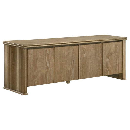 Adina - 70" TV Stand Media Console - Distressed Light Brown TV Stands by Coaster Fine Furniture - Walls Furniture & Mattress