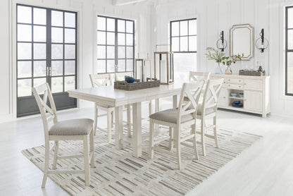 Robbinsdale - Rectangular Counter Height Dining Extension Table Set 7 Piece Dining Room Sets by Signature Design by Ashley® - Walls Furniture & Mattress