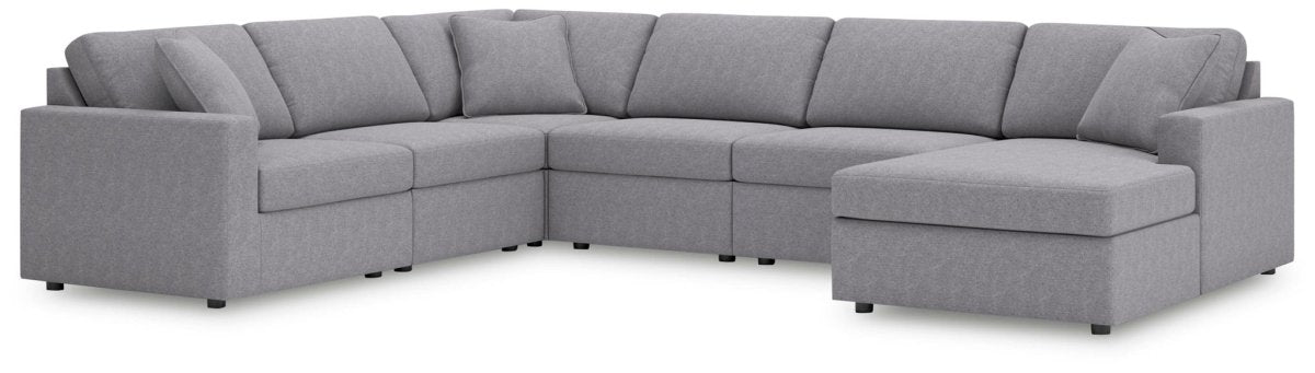 Modmax - Sectional - Granite Stationary Sectionals by Signature Design by Ashley® - Walls Furniture & Mattress