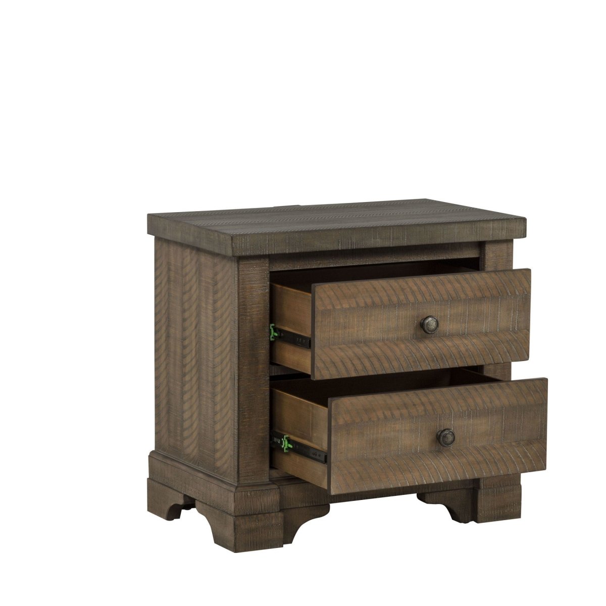 Augusta - Two Drawer Nightstand With USB Port Nightstands w/ Charging Stations by New Classic - Walls Furniture & Mattress