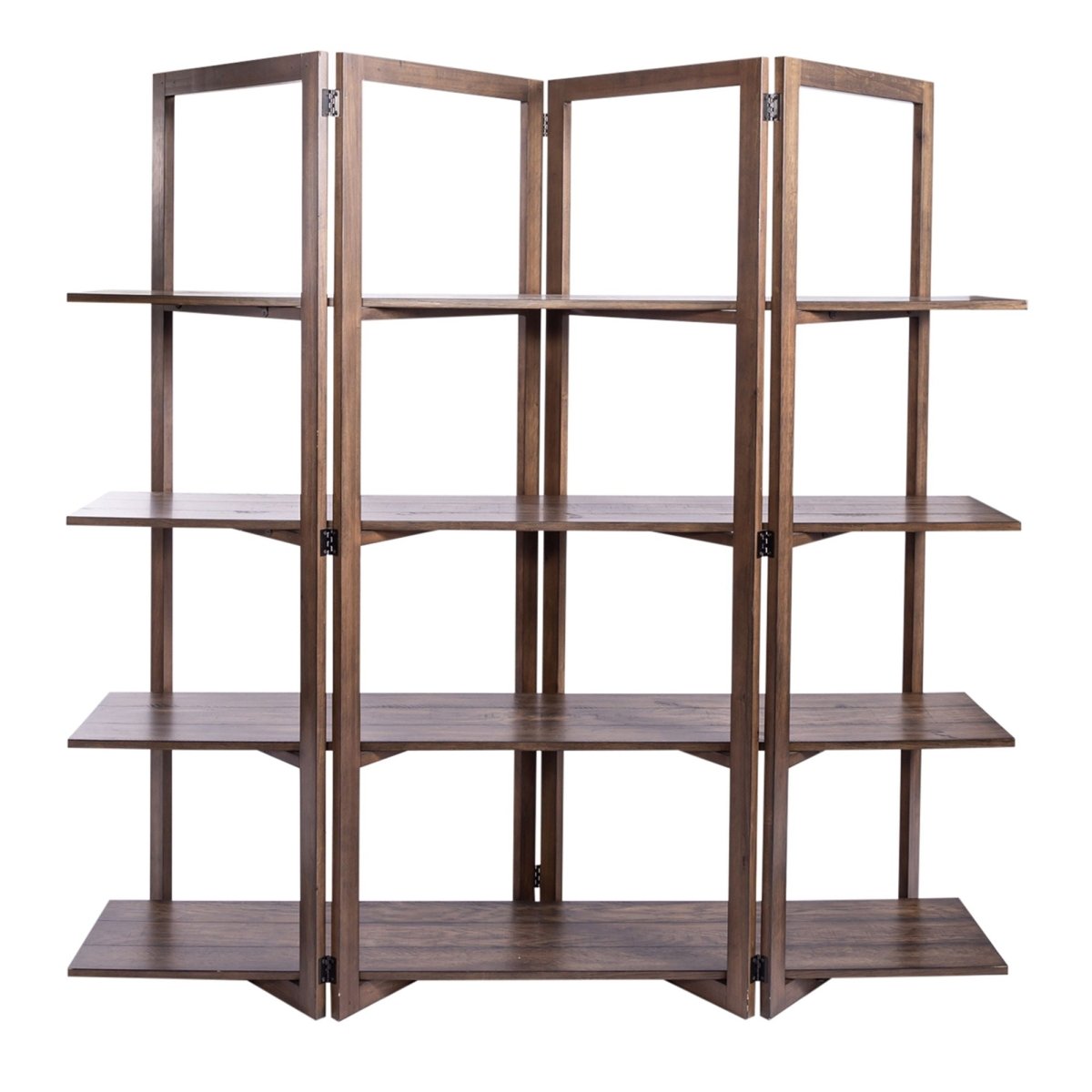 Lennox - Open Bookcase - Dark Brown Standard Bookcases by Liberty Furniture - Walls Furniture & Mattress