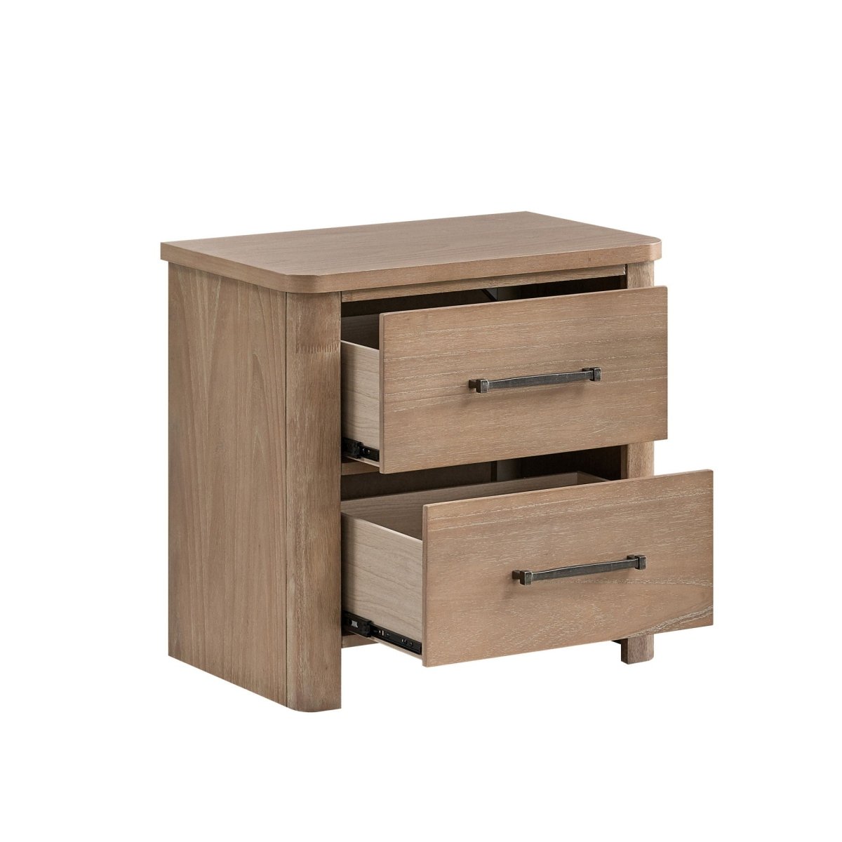 Anika - 2 Drawer Nightstand - Natural / Brown Accent Nightstands by New Classic - Walls Furniture & Mattress