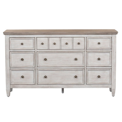 Heartland - 9 Drawer Dresser - White Dressers by Liberty Furniture - Walls Furniture & Mattress