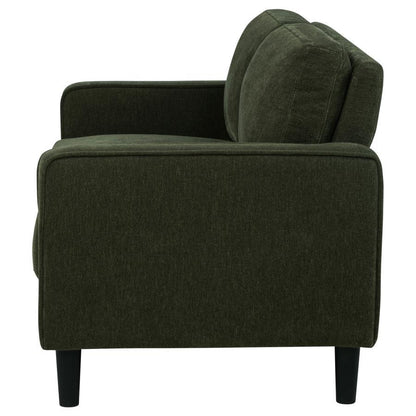 Ruth - Upholstered Track Arm Loveseat Stationary Loveseats by Coaster Fine Furniture - Walls Furniture & Mattress