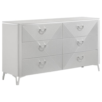 Cassia - 6 - Drawer Bedroom Dresser Cabinet Dressers by Coaster Fine Furniture - Walls Furniture & Mattress