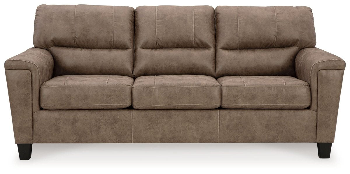 Navi - Fossil - 3 Pc. - Sofa, Loveseat, Rocker Recliner 3 Piece Living Room Sets by Signature Design by Ashley® - Walls Furniture & Mattress