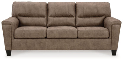 Navi - Fossil - 3 Pc. - Sofa, Loveseat, Rocker Recliner 3 Piece Living Room Sets by Signature Design by Ashley® - Walls Furniture & Mattress