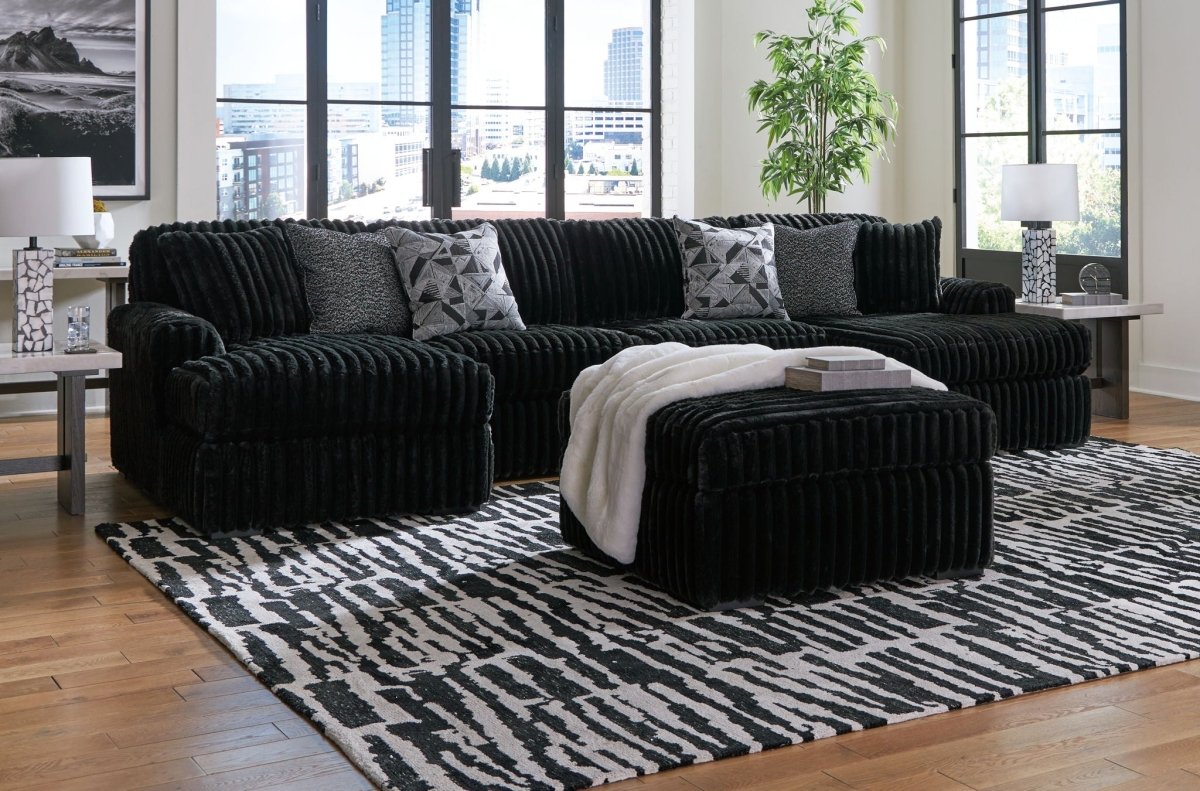 Midnight - Madness - Sectional Set 4 Piece Living Room Sets by Signature Design by Ashley® - Walls Furniture & Mattress