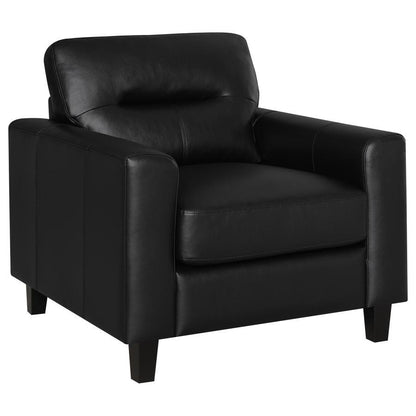 Scotland - Faux Leather Upholstered Track Arm Chair Arm Chairs by Coaster Fine Furniture - Walls Furniture & Mattress