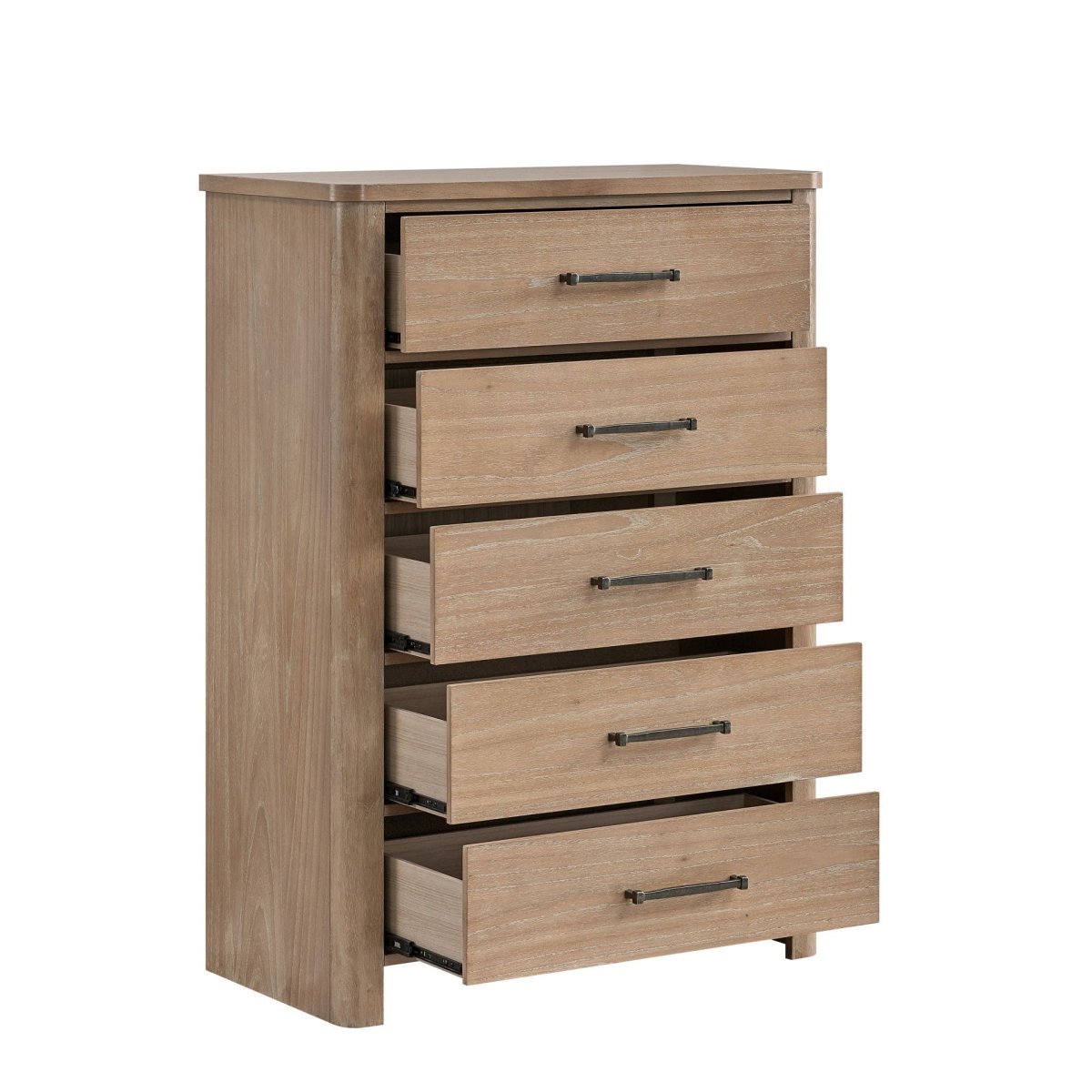Anika - 5 Drawer Chest - Natural / Brown Accent Chests by New Classic - Walls Furniture & Mattress