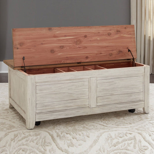 Farmhouse Reimagined - 3 Piece Table Set - White Table Sets by Liberty Furniture - Walls Furniture & Mattress
