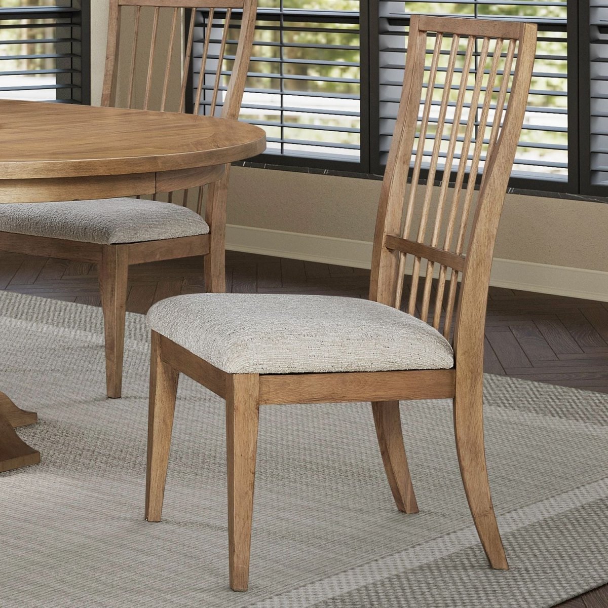 Haven Hills - Spindle Back Side Chair (RTA) - Camel Beige Side Chairs by Liberty Furniture - Walls Furniture & Mattress