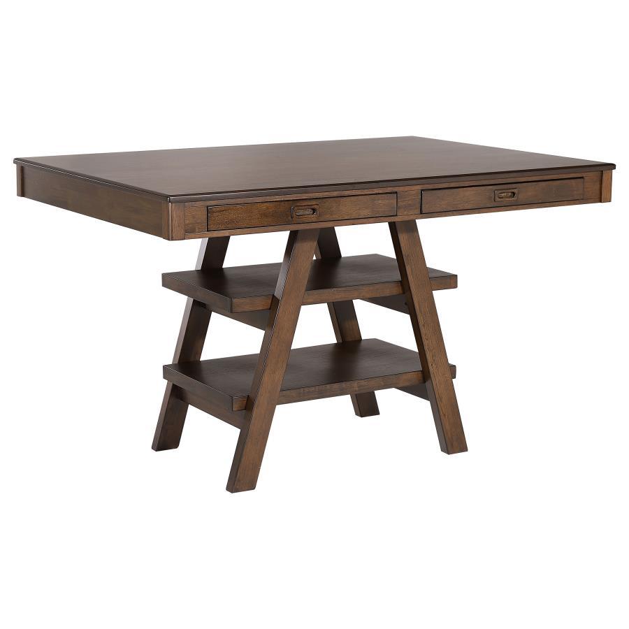 Dewey - 5 Piece Rectangular Dining Table Set - Walnut 5 Piece Dining Room Sets by CoasterEssence - Walls Furniture & Mattress
