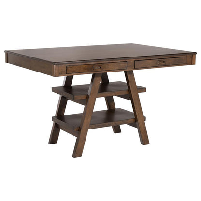 Dewey - 5 Piece Rectangular Dining Table Set - Walnut 5 Piece Dining Room Sets by CoasterEssence - Walls Furniture & Mattress