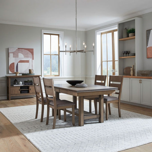 Brook Bay - Optional Trestle Table Set 5 Piece Dining Room Sets by Liberty Furniture - Walls Furniture & Mattress